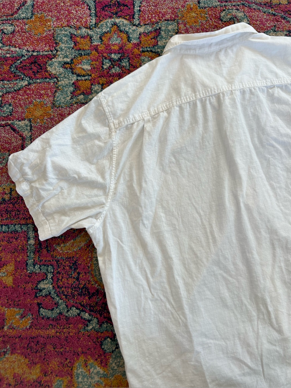 Tommy Bahama | Men's White Short-Sleeve Cotton Button Up Collared Shirt Size XXL - Picture 13 of 16
